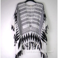 Ladies Aztec Printing Kimono